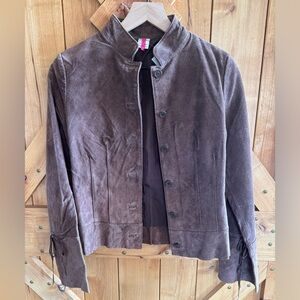 Real Suede Leather Jacket. NWT.
